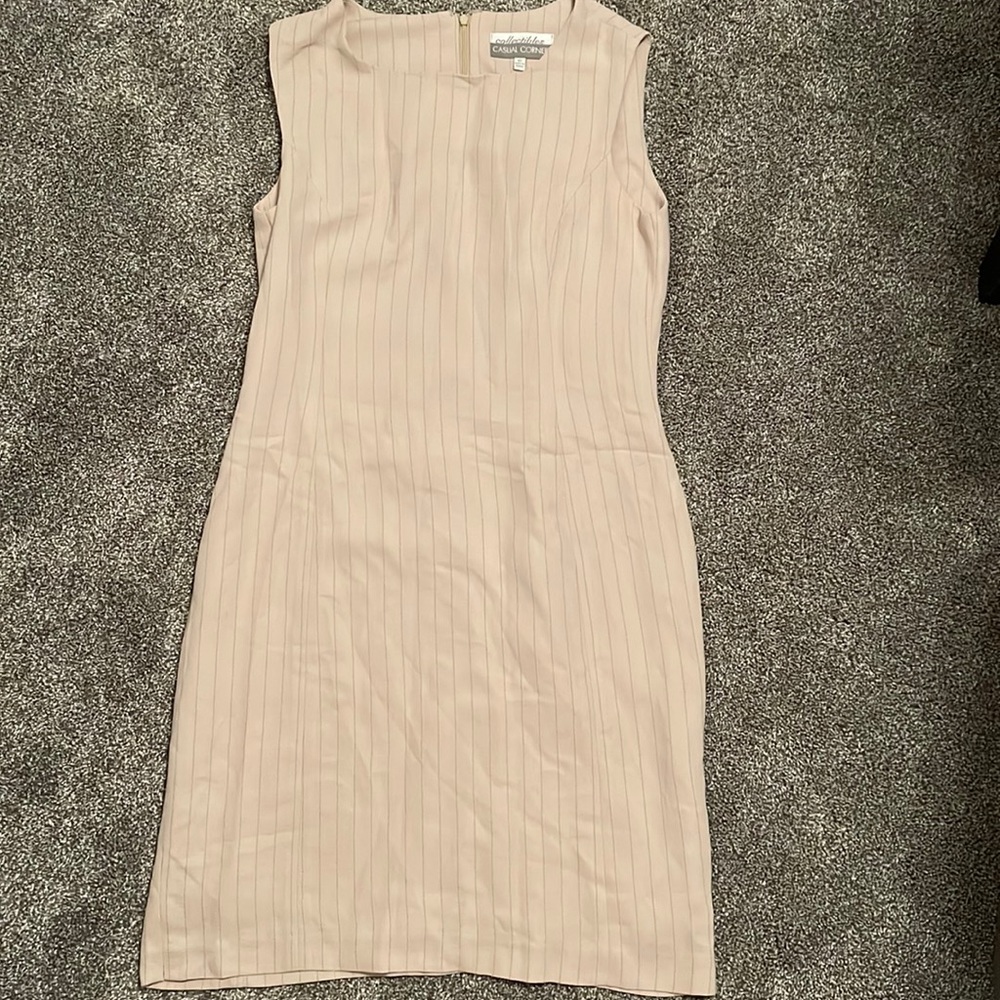 Tan dress with slip